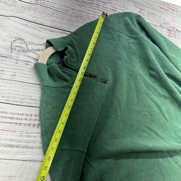 Polo Ralph Lauren Quarter Zip Men's Size XXL Long Sleeve Green Sweater - Picture 7 of 10